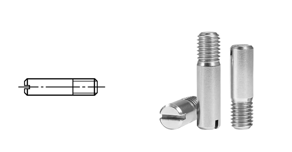 Slotted Headless Threaded Cylindrical Pins